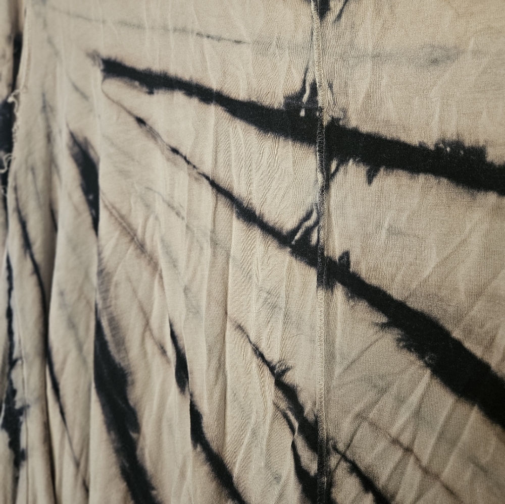 Tie Dye Light Pink and Black Dress Shirt - Picture 5 of 6